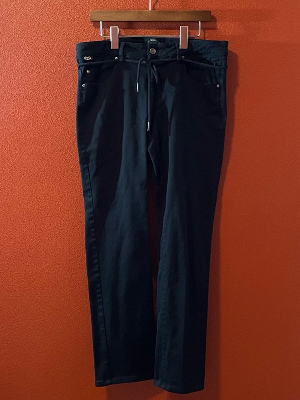 Saga Outerwear Co Women’s Black Cotton Straight Leg Jeans